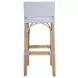 Serienna White and Gray Bar Stool
