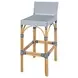 Serienna White and Navy Bar Stool
