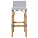 Serienna White and Navy Bar Stool