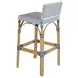 Serienna White and Navy Bar Stool