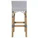 Serienna White and Navy Bar Stool