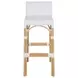 Serienna Smooth White Bar Stool