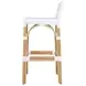 Serienna Smooth White Bar Stool