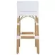 Serienna Smooth White Bar Stool