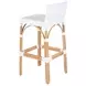 Serienna Smooth White Bar Stool