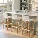 Serienna Smooth White Bar Stool