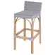 Serienna Gray and White Bar Stool