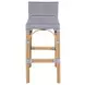 Serienna Gray and White Bar Stool