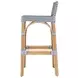 Serienna Gray and White Bar Stool