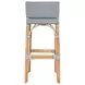Serienna Gray and White Bar Stool