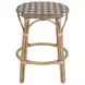 Ballito French Orange and Brown Counter Height Stool