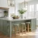 Ballito French White and Green Bar Stool