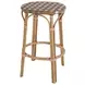 Ballito French Orange and Brown Bar Stool