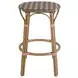 Ballito French Orange and Brown Bar Stool