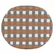 Ballito French Orange and Brown Bar Stool