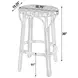 Ballito French Orange and Brown Bar Stool
