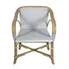 Portofino White and Gray Arm Chair