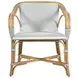 Portofino White and Gray Arm Chair