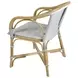 Portofino White and Gray Arm Chair