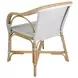 Portofino White and Gray Arm Chair
