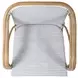 Portofino White and Gray Arm Chair