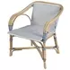 Portofino White and Navy Arm Chair