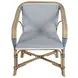 Portofino White and Navy Arm Chair