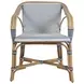 Portofino White and Navy Arm Chair