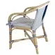Portofino White and Navy Arm Chair
