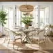 Portofino Smooth White Arm Chair