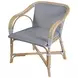 Portofino Gray and White Arm Chair