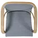 Portofino Gray and White Arm Chair