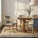 Portofino Gray and White Arm Chair