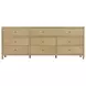 Nora Light Oak 9 Drawer Dresser