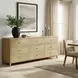 Nora Light Oak 9 Drawer Dresser