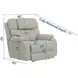 Dreamtime Beach Performance Fabric Zero Gravity Power Recliner with USB Chargingand Neck Pillow
