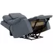 Dreamtime Steel Performance Fabric Zero Gravity Power Recliner with USB Charging and Neck Pillow