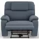 Dreamtime Steel Performance Fabric Zero Gravity Power Recliner with USB Charging and Neck Pillow