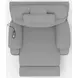 Dreamtime Haze Performance Fabric Zero Gravity Power Recliner with USB Charging and Neck Pillow