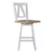 Harvest Fields Weathered White and Sandstone 5 Piece Extendable Gathering Dining Set