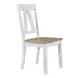 Harvest Fields Weathered White and Sandstone 6 Piece Extendable Trestle Dining Set
