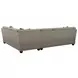 Bristol Gray 2 Piece Modular Sectional with Pillows