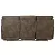 Tranquility Pewter Lay Flat Power Reclining 87" Sofa with Power Lumbar and Heat Massage