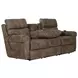 Tranquility Pewter Lay Flat Power Reclining 87" Sofa with Power Lumbar and Heat Massage