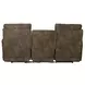 Tranquility Pewter Lay Flat Power Reclining 87" Sofa with Power Lumbar and Heat Massage