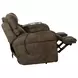 Tranquility Pewter Lay Flat Power Reclining 87" Sofa with Power Lumbar and Heat Massage