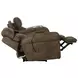 Tranquility Pewter Lay Flat Power Reclining 87" Sofa with Power Lumbar and Heat Massage