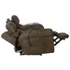 Tranquility Pewter Lay Flat Power Reclining 87" Sofa with Power Lumbar and Heat Massage