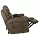 Tranquility Pewter Lay Flat Power Reclining 87" Sofa with Power Lumbar and Heat Massage