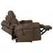 Tranquility Pewter Lay Flat Power Reclining 87" Sofa with Power Lumbar and Heat Massage